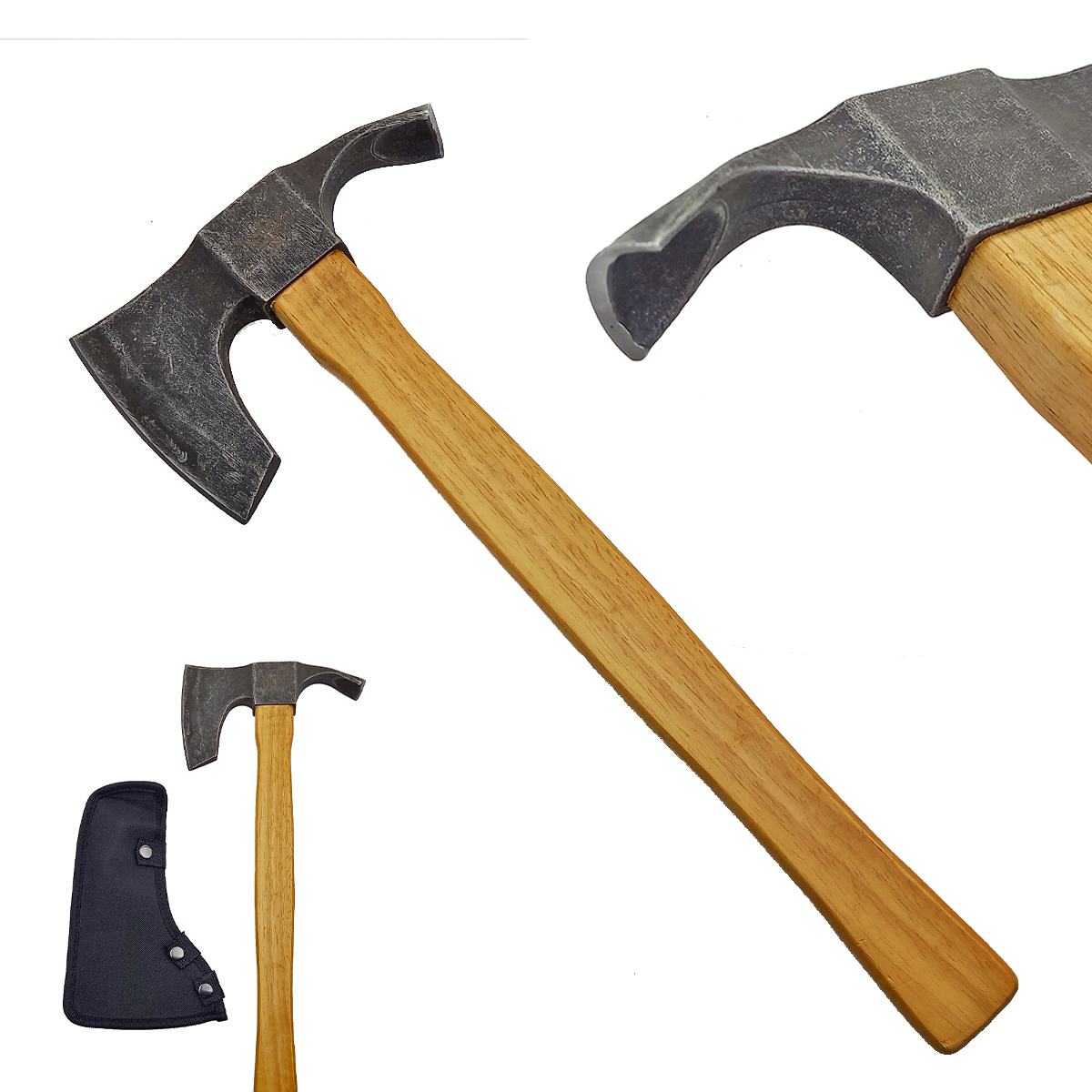 CHZ Bushcraft sekera "FIREMAN" s dlátem - Ostrá