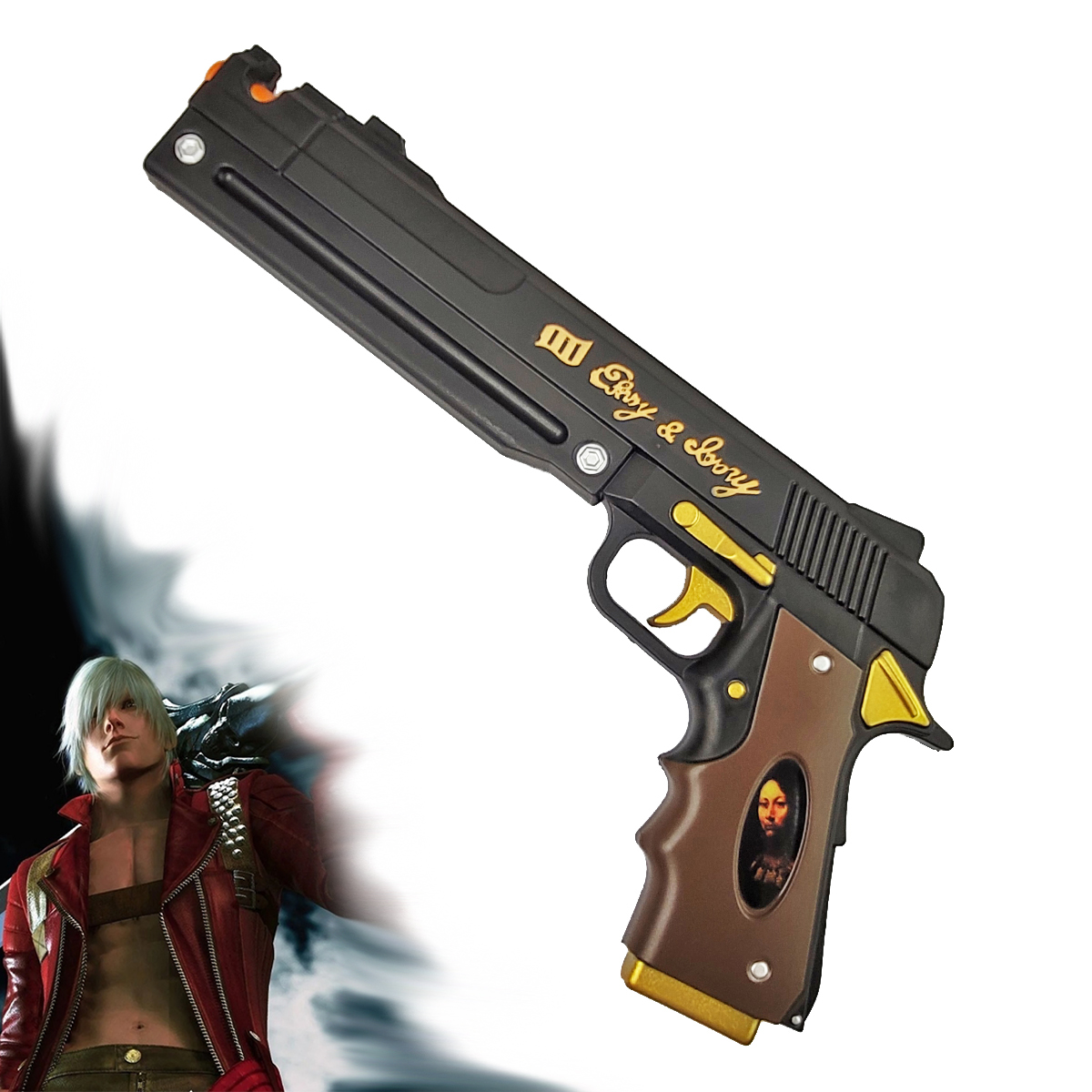 CHZ Měkčená Danteho pistole "EBONY" - Devil May Cry