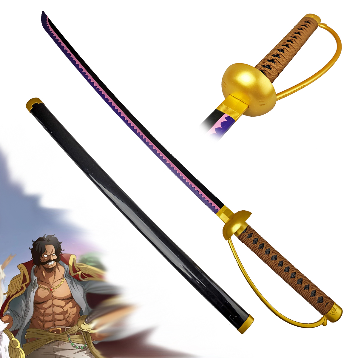 CHZ Dřevěná šavle "ACE" One Piece