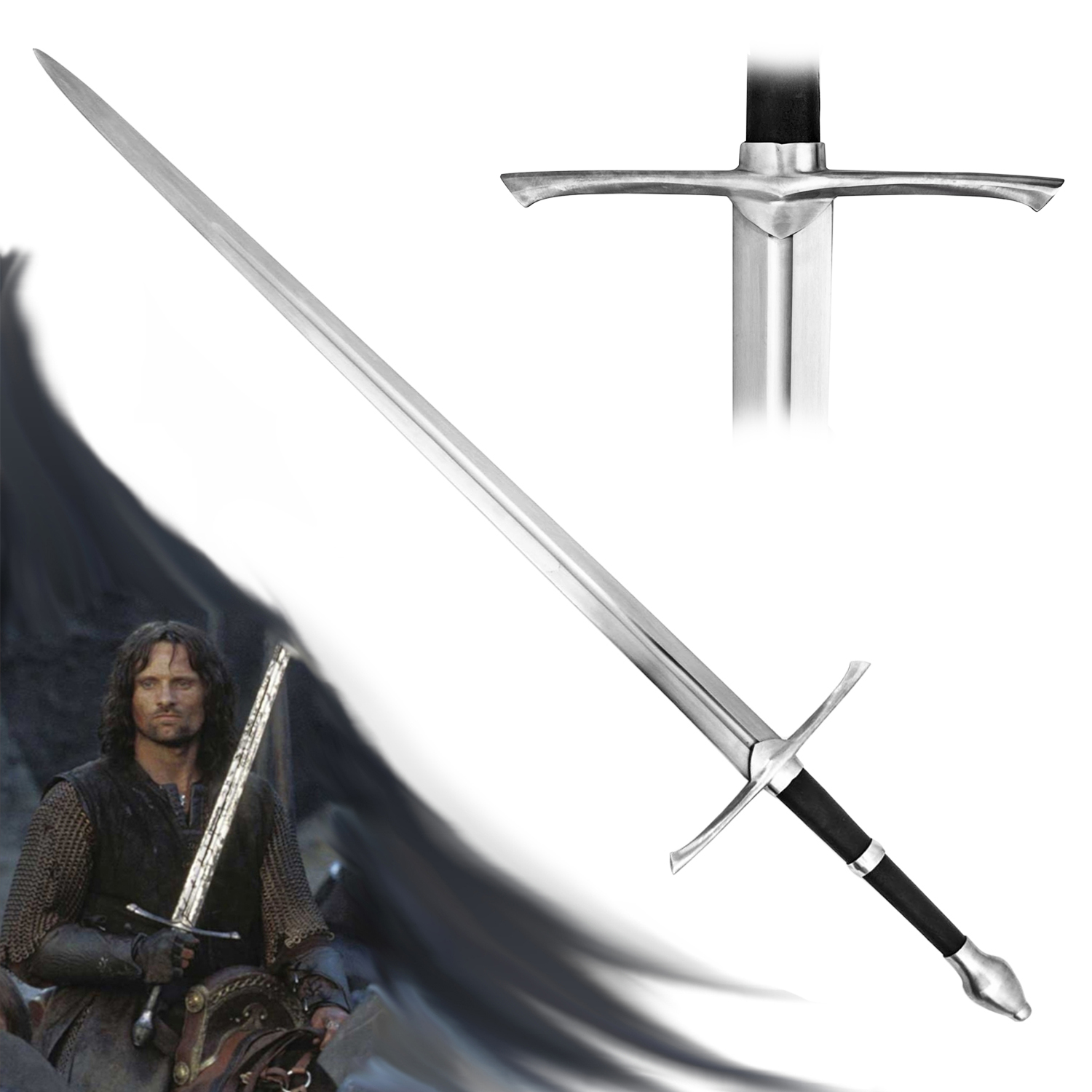 Chladné Zbraně Funkční ocelový meč "STRIDER" ostrý!