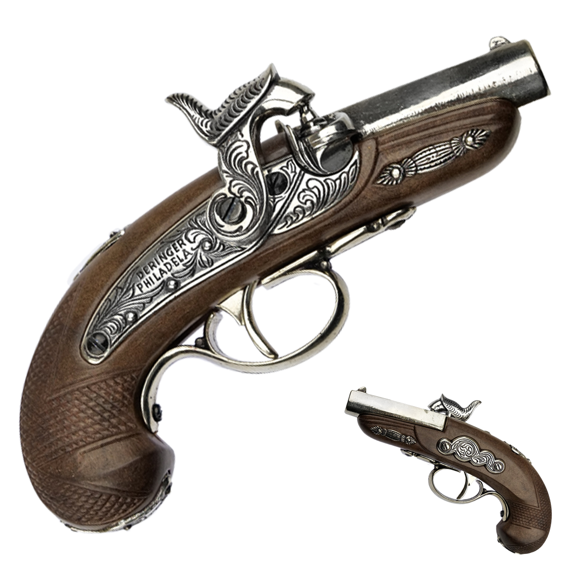 Amont Replika perkusní pistole "DERRINGER PHILADELPHIA" na kapslíky