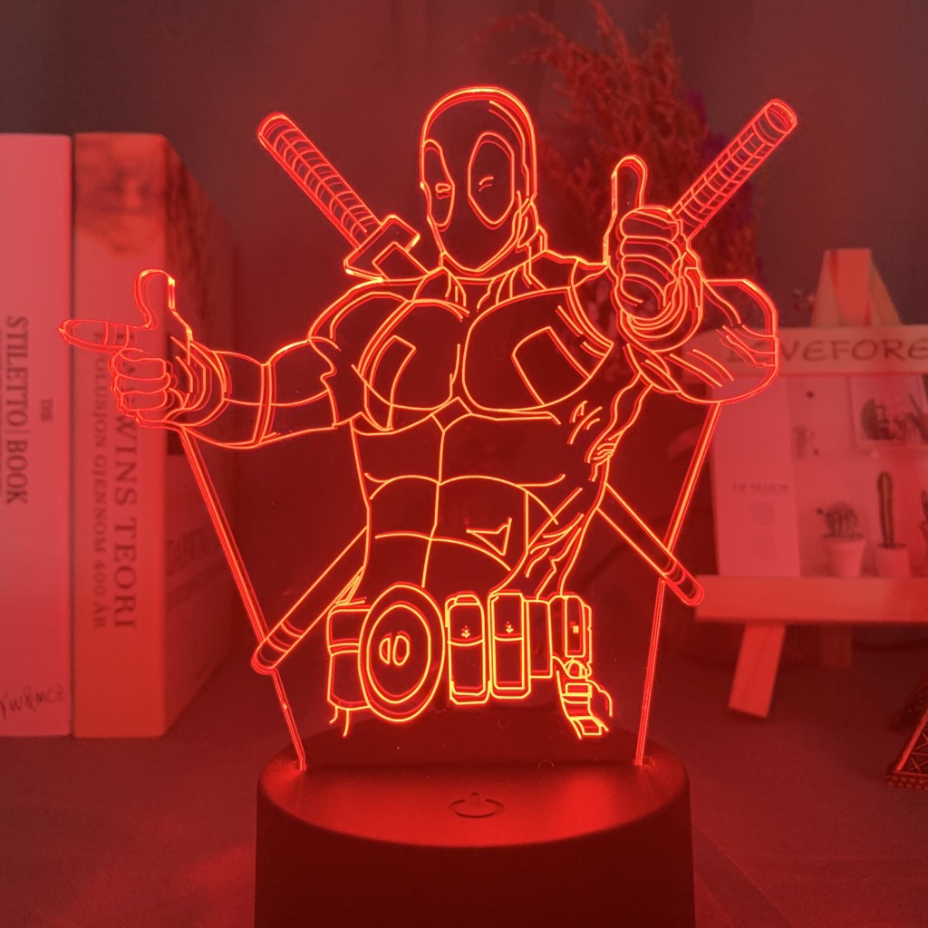 CHZ 3D akrylová stolní lampička "DEADPOOL" - MARVEL