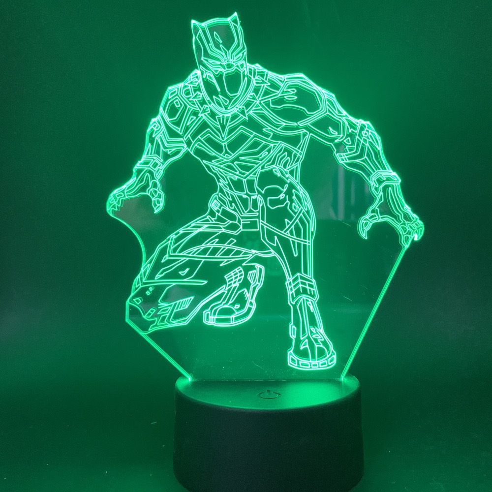 CHZ 3D akrylová stolní lampička "BLACK PANTHER" - MARVEL