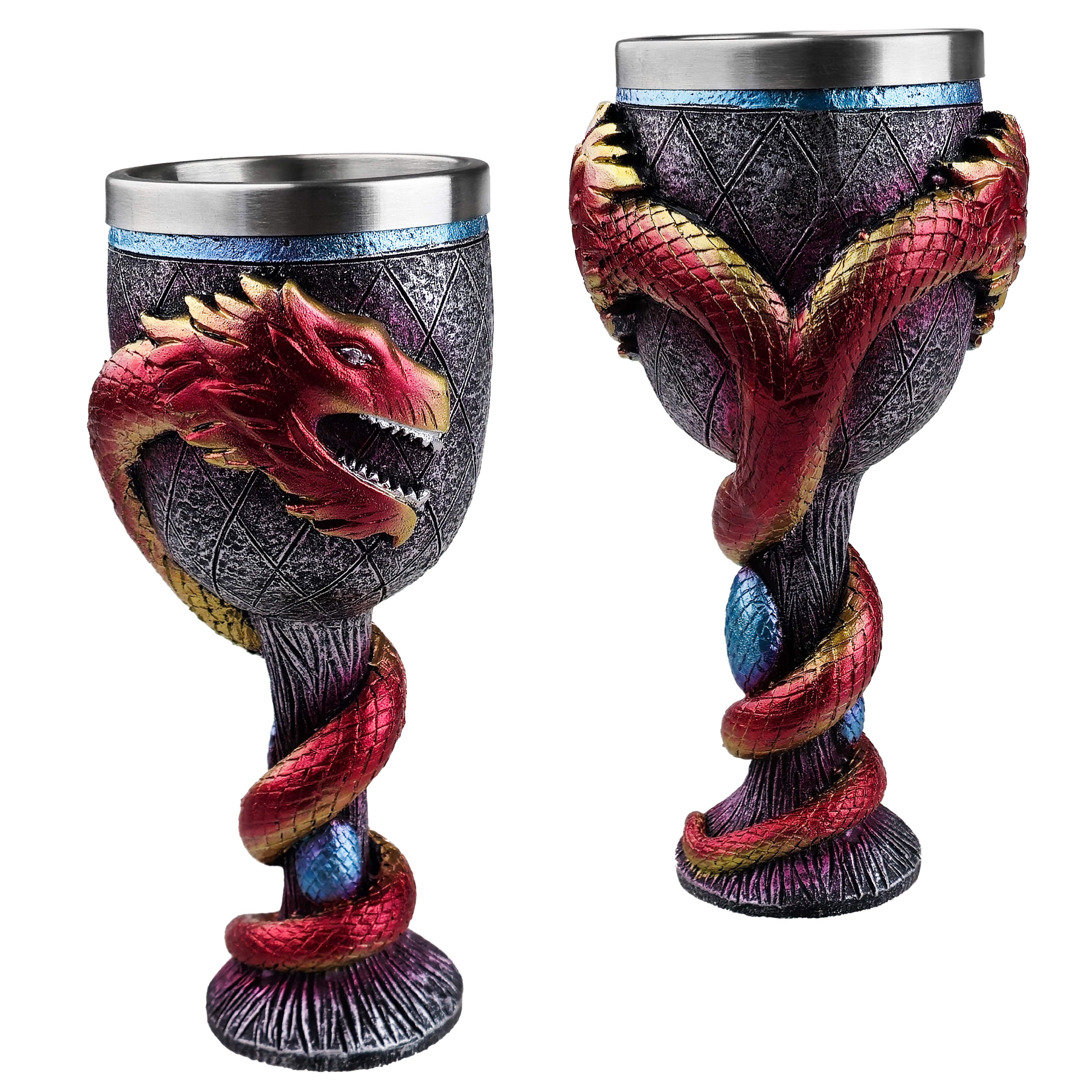 Albainox Zdobný kalich "DRAGONS LAIR"