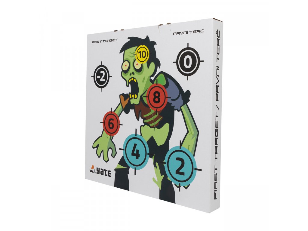 YATE Terč pro začátečníky "ZOMBIE BRAINS" 70x70cm