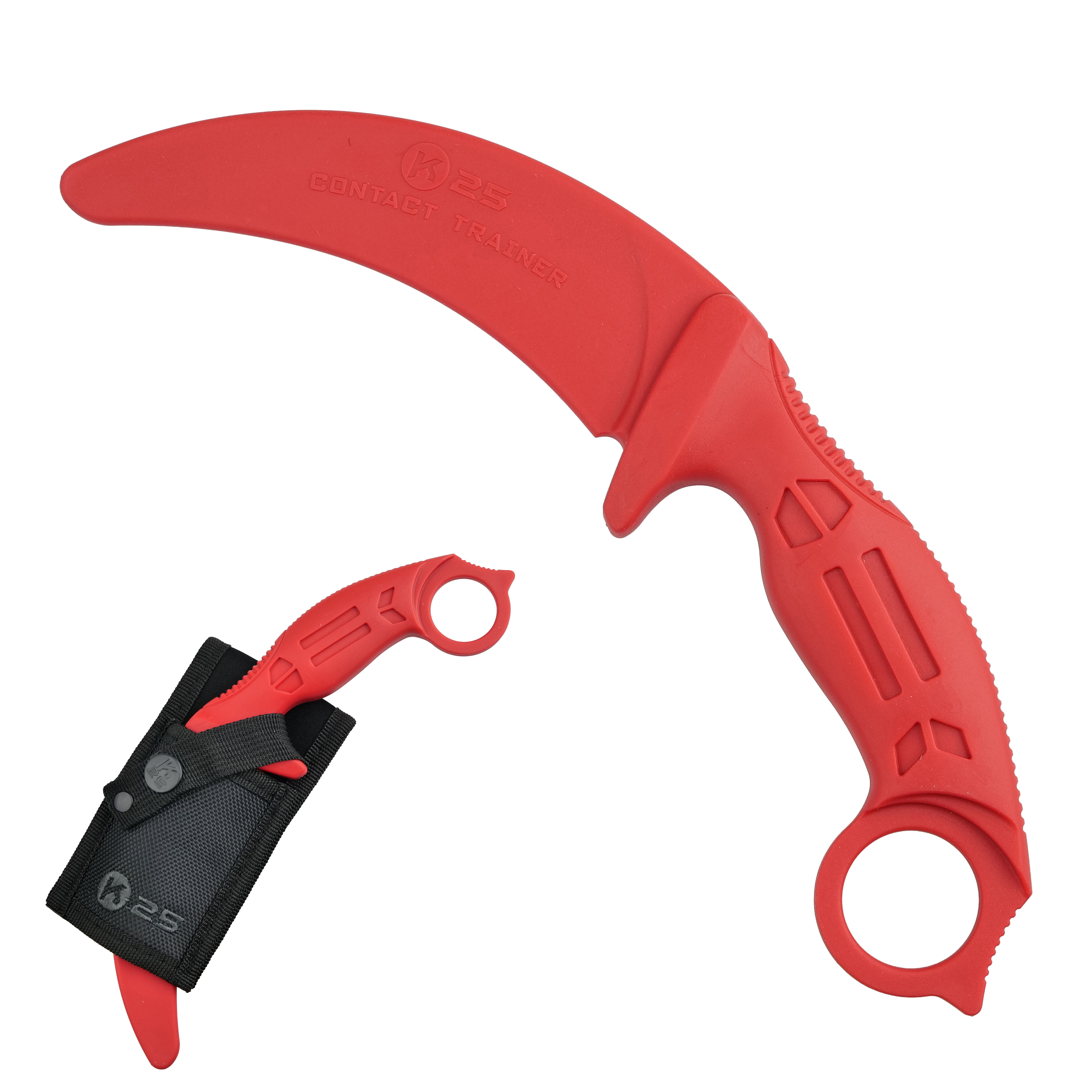 Albainox TRÉNINKOVÝ KARAMBIT ''K25 MASTER COMBAT'' ČERVENÝ