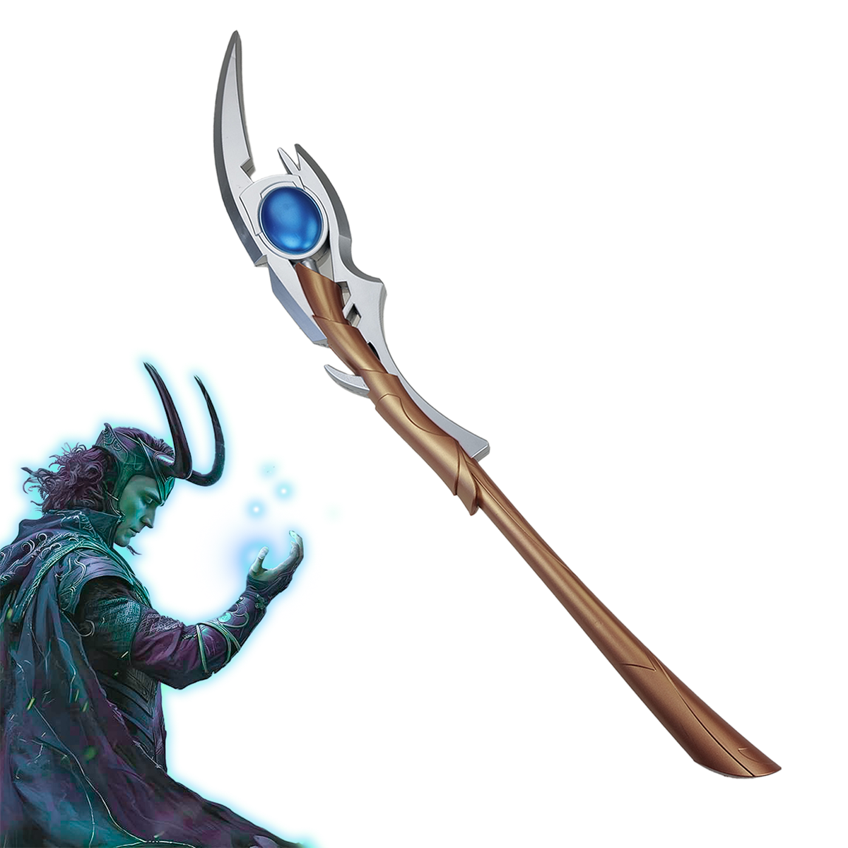 CHZ Měkčené Lokiho žezlo "SMALL SCEPTER" - Marvel