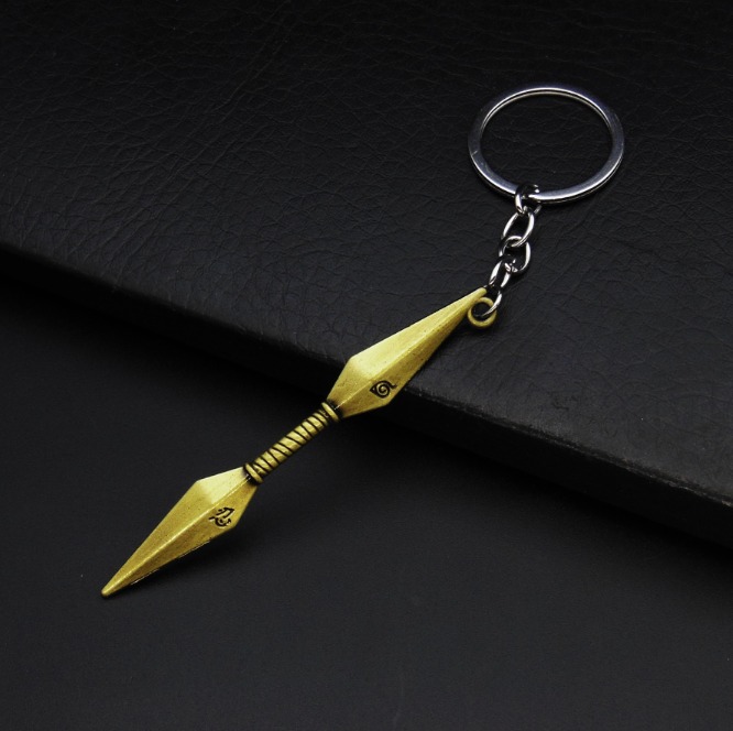 CHZ Kovová klíčenka "GOLDEN NINJA" - Naruto Barva: Double kunai
