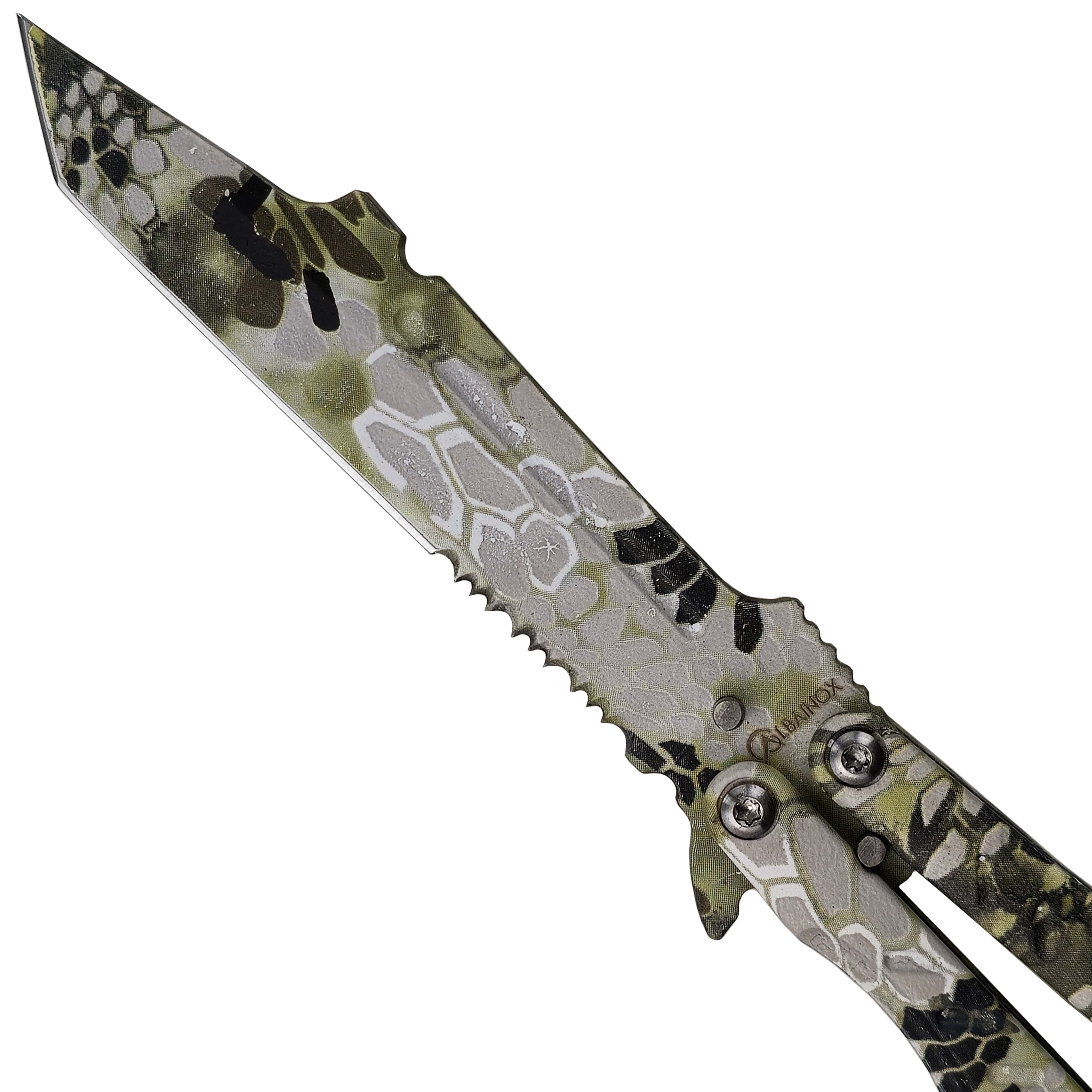 Albainox Ostrý balisong "GREEN PYTHON" (obrázek 5)