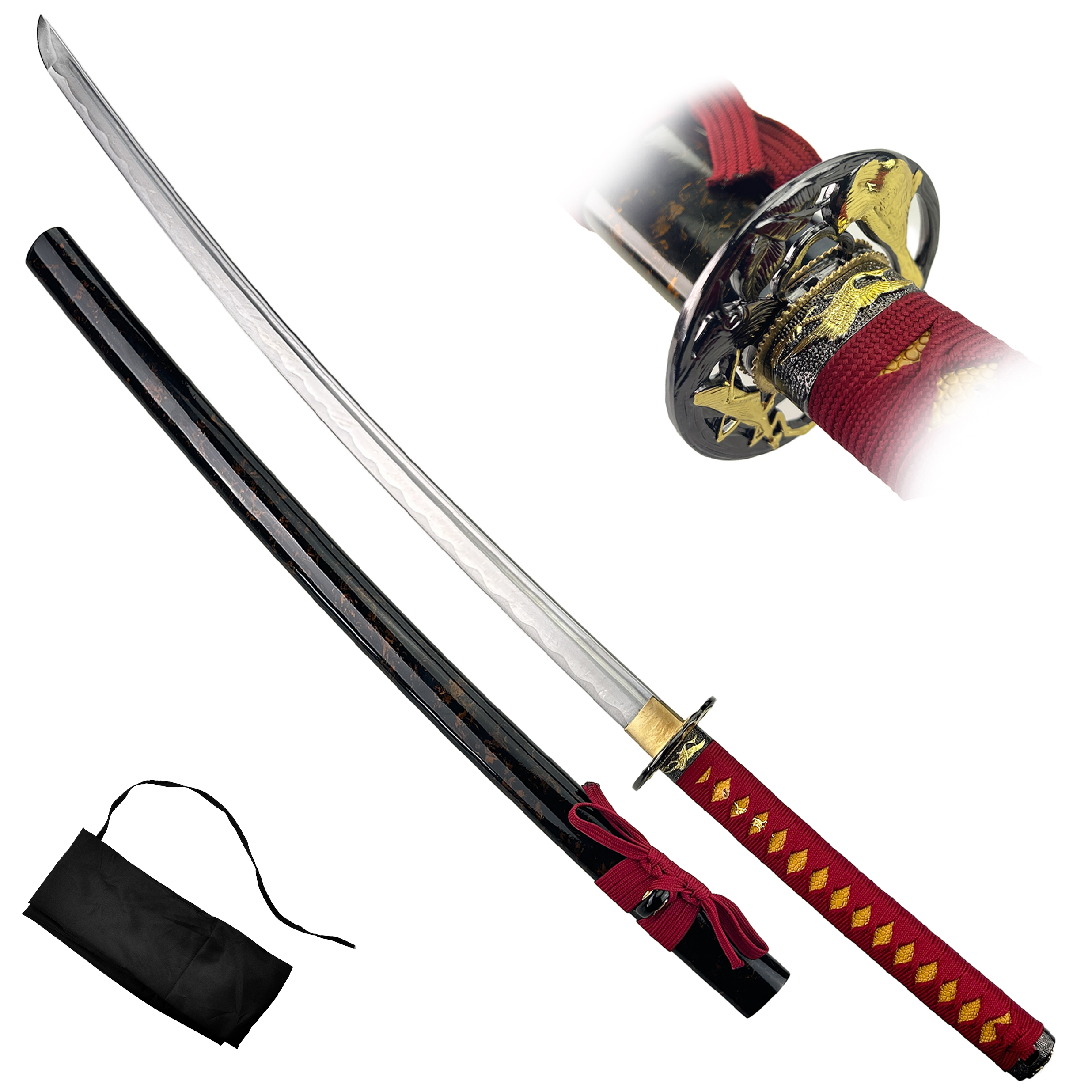 CHZ Funkční japonská katana "TSURUTORI"