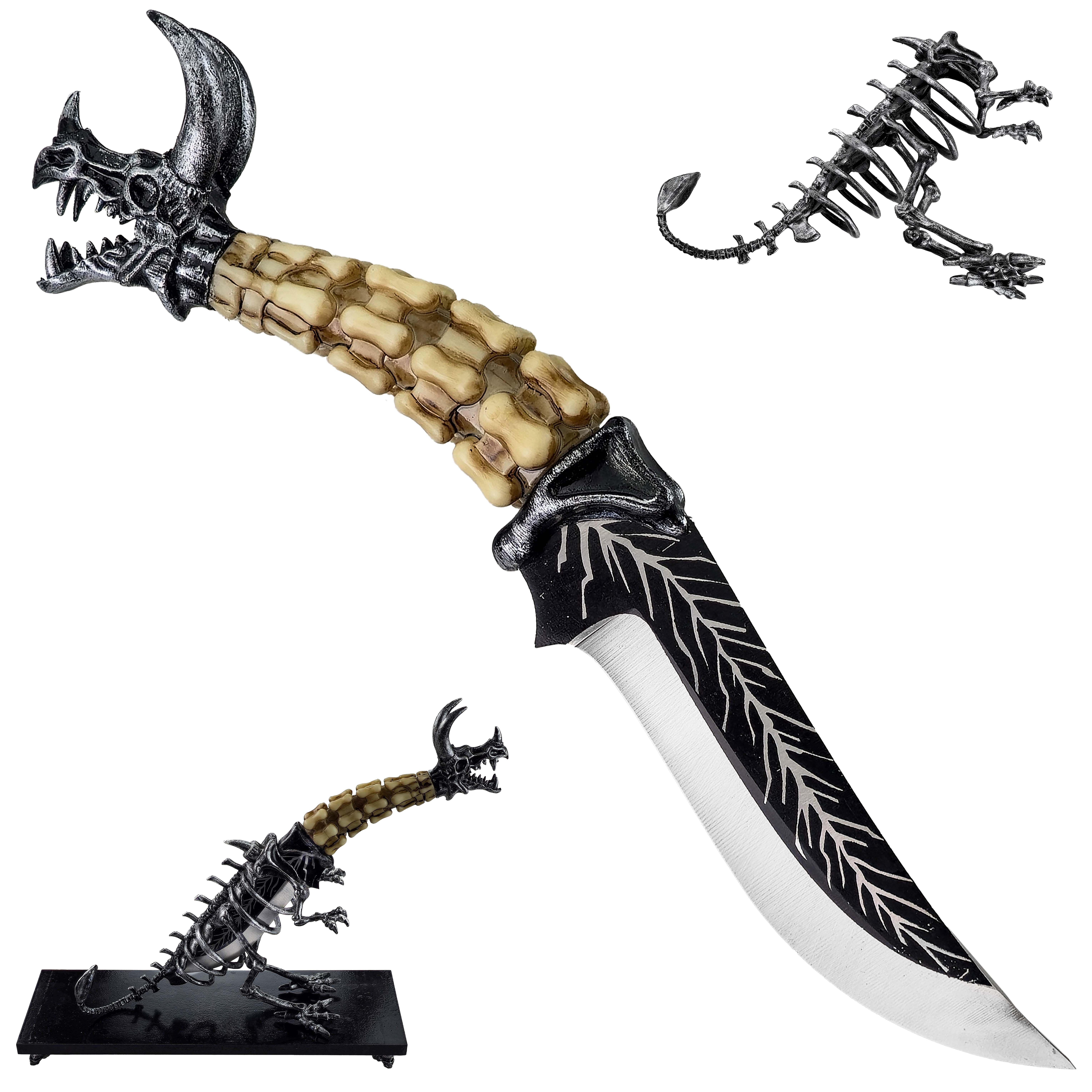 CHZ Fantasy nůž "SKELETON DRAGON" s podstavcem