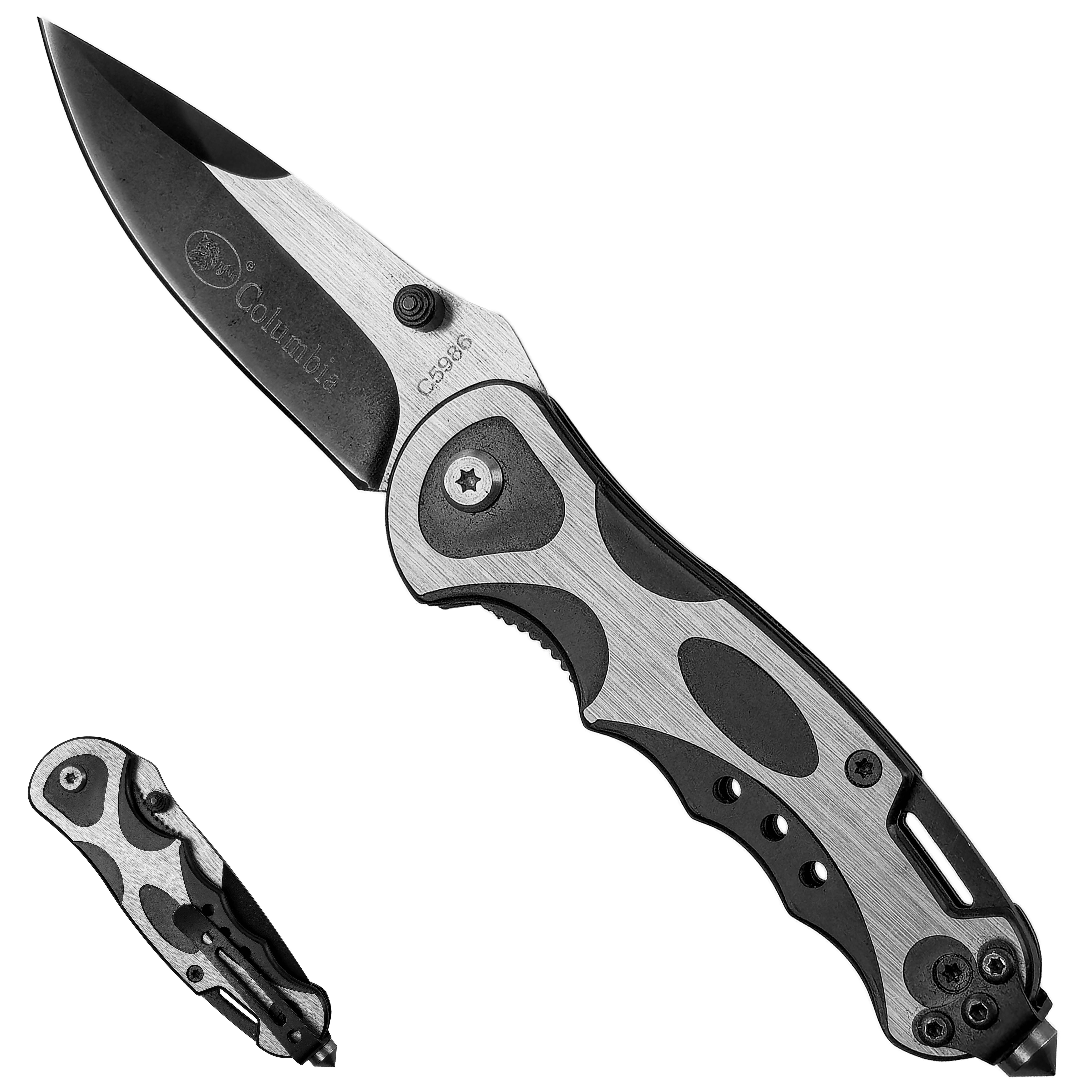 Zavírací nůž " COLUMBIA SILVER EDGE" s klipem