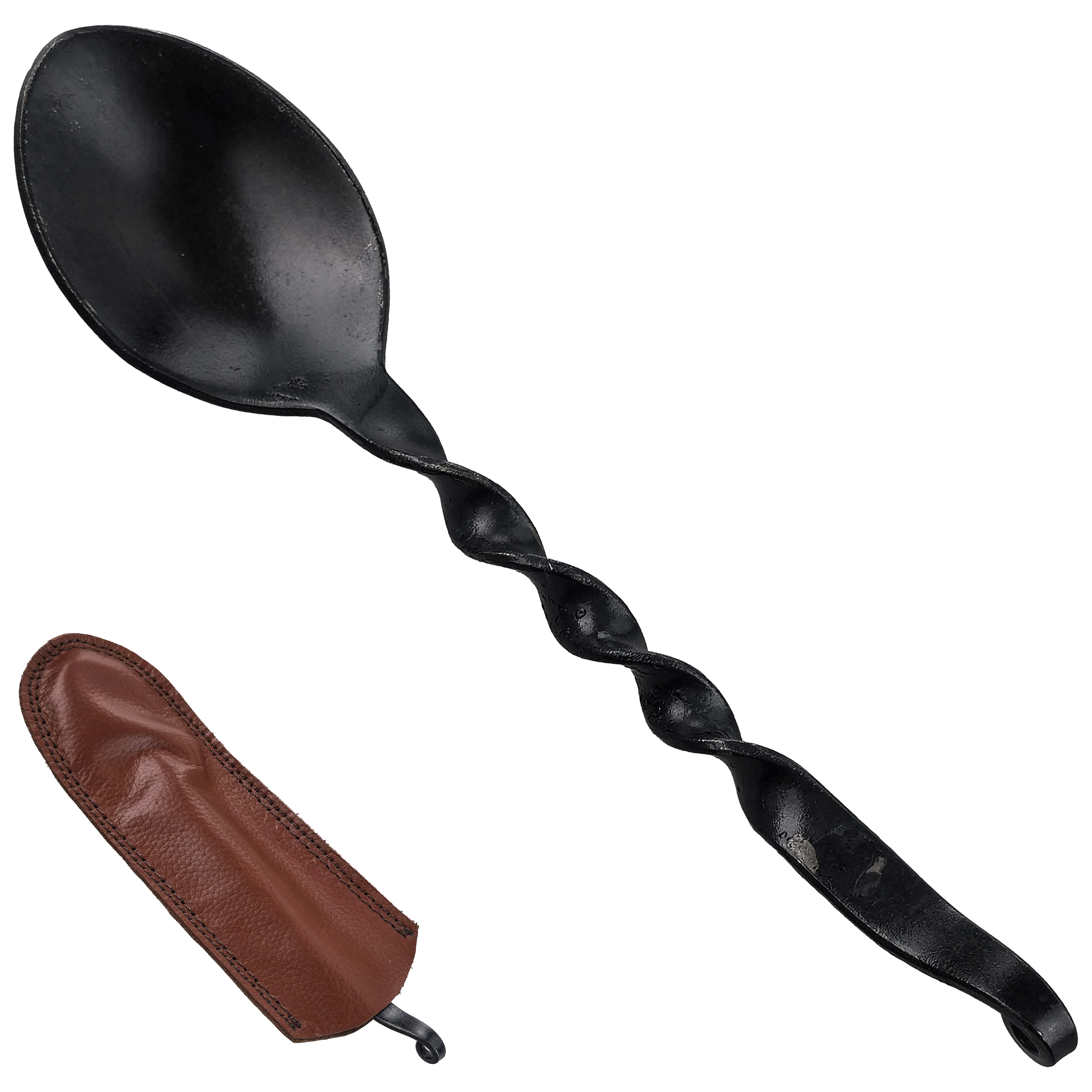 PAK Kovaná lžíce "FORGECRAFT SPOON" s koženým pouzdrem