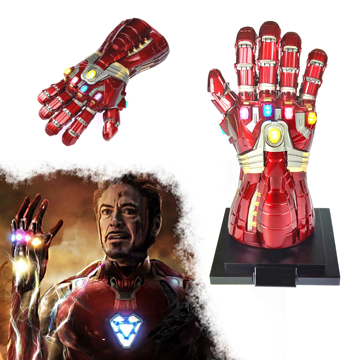 Kovová Iron Manova rukavice "NANO GAUNTLET" - HQ, ocel AVENGERS - II. jakost