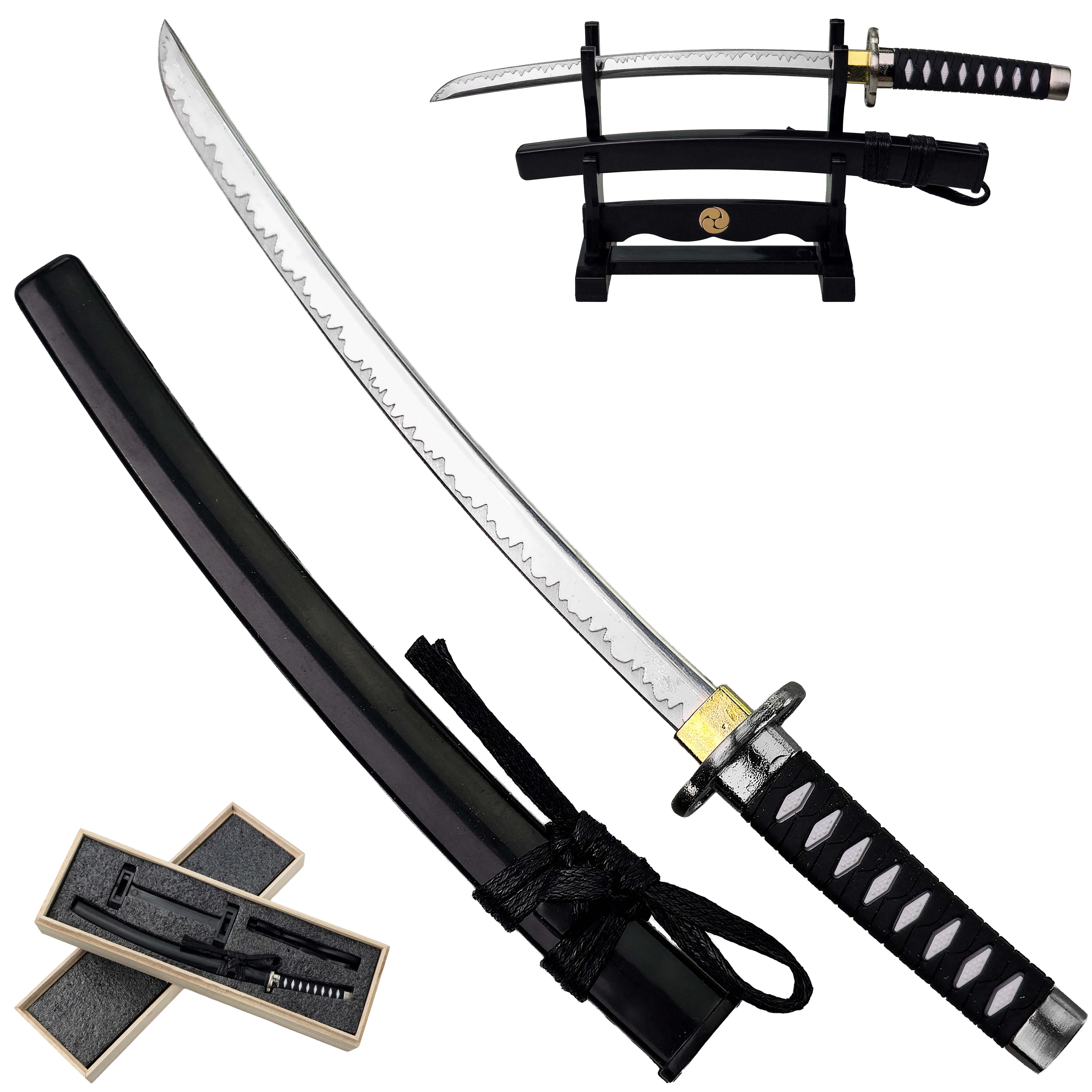 CHZ Malý pevný nůž "MINI KATANA" se stojánkem
