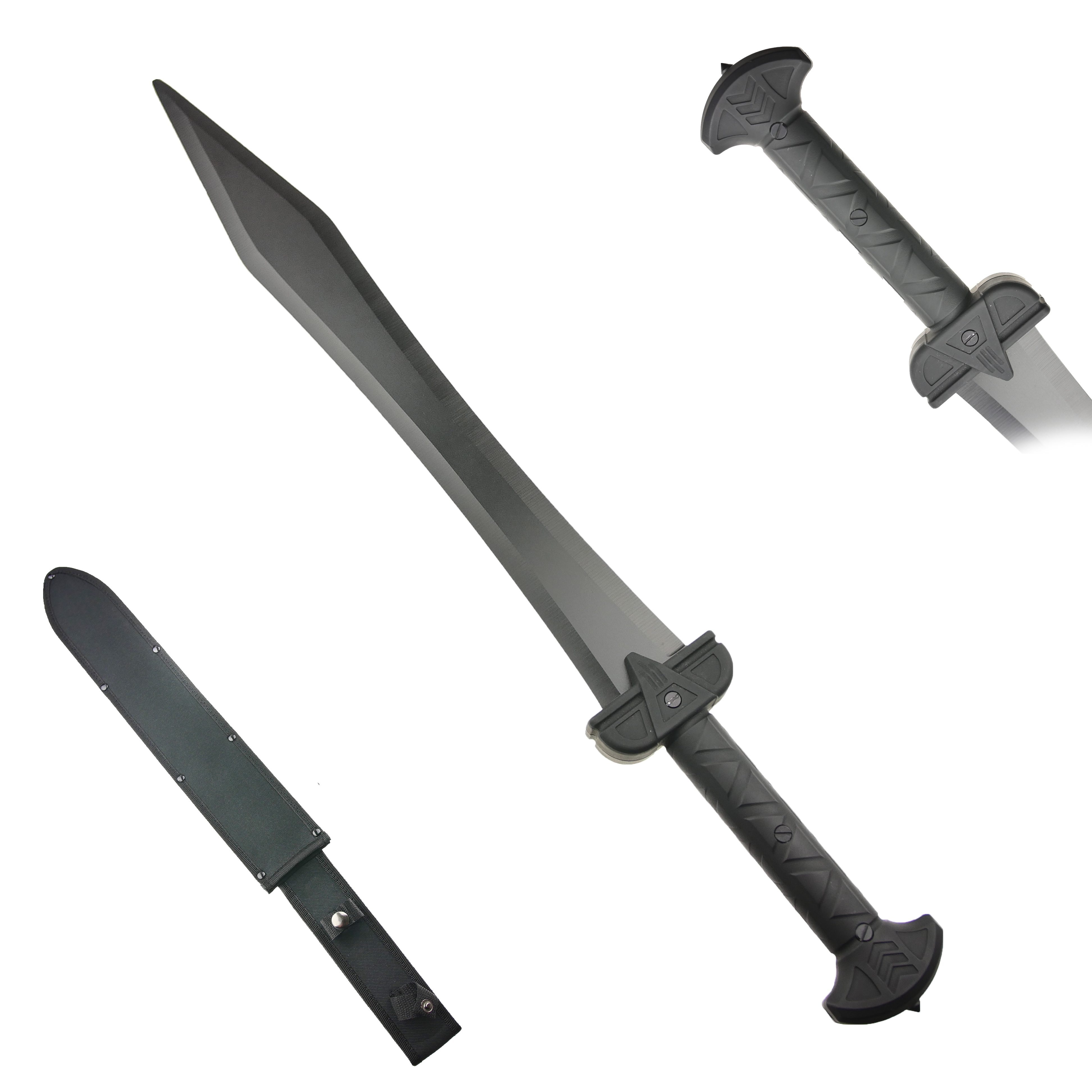 Taktická mačeta "GLADIUS PRO" s hrotem na sklo a pouzdrem - II. jakost