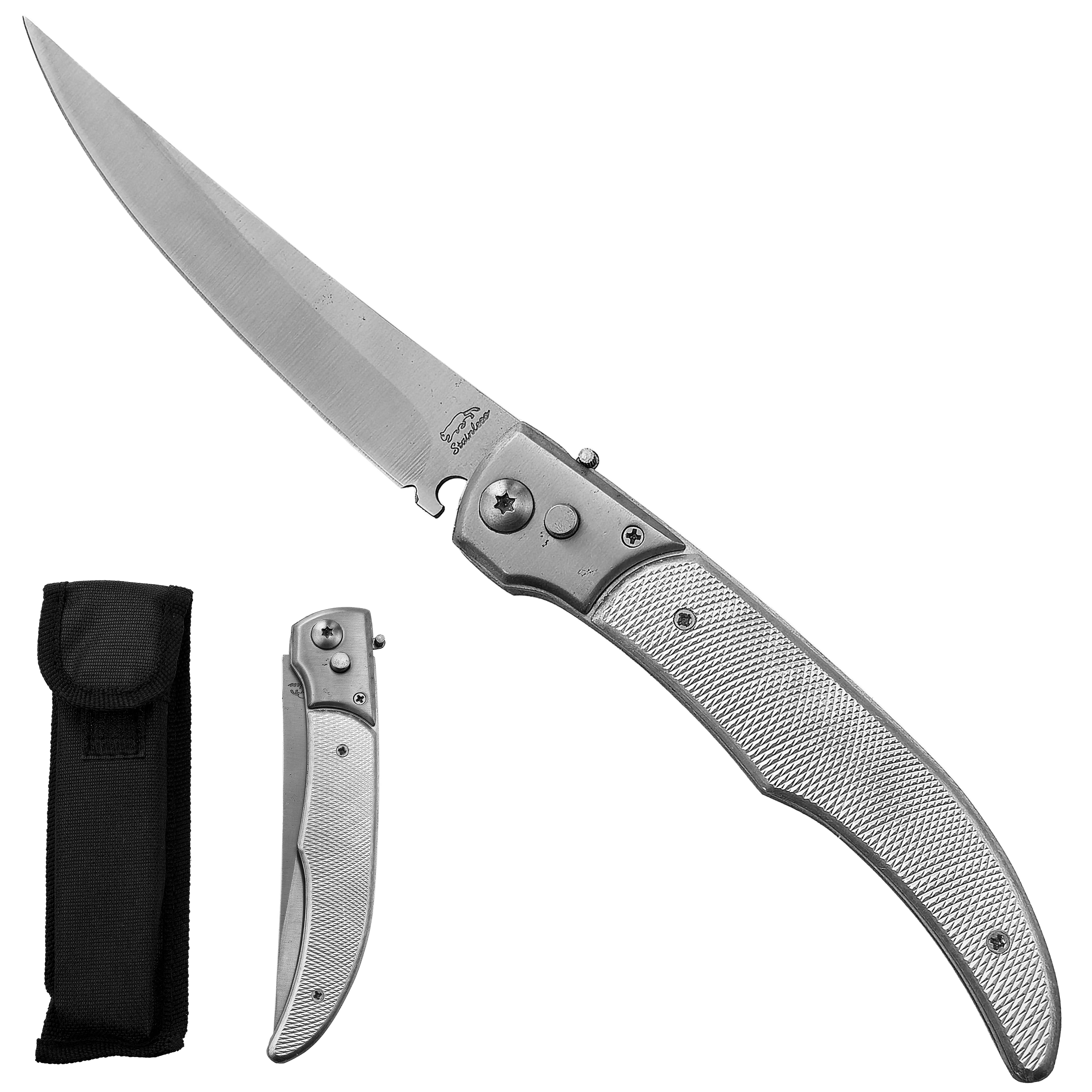 X Vystřelovací nůž "SILVER NOBLEMAN" s pouzdrem