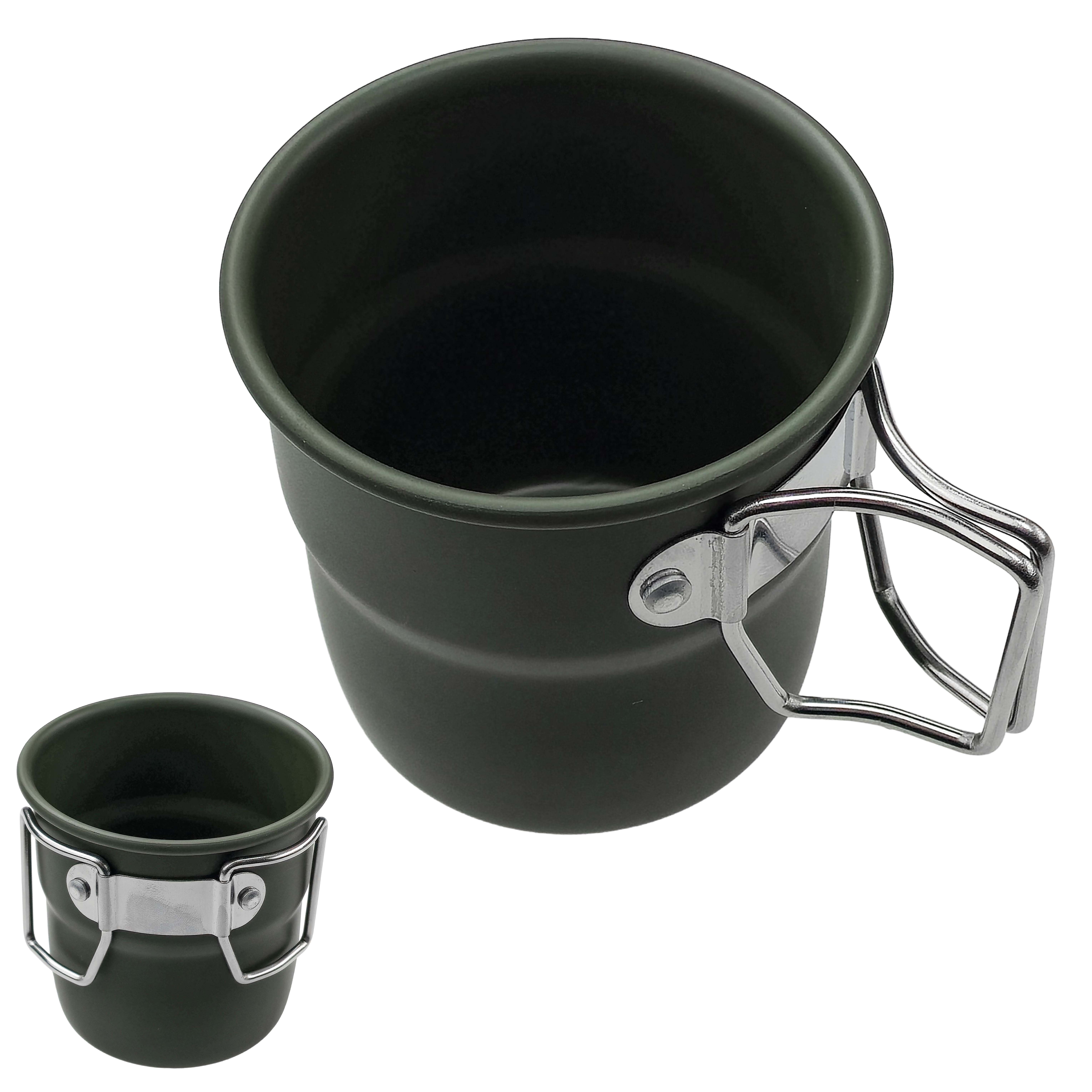 X Malý hliníkový hrnek "ARMY MUG"