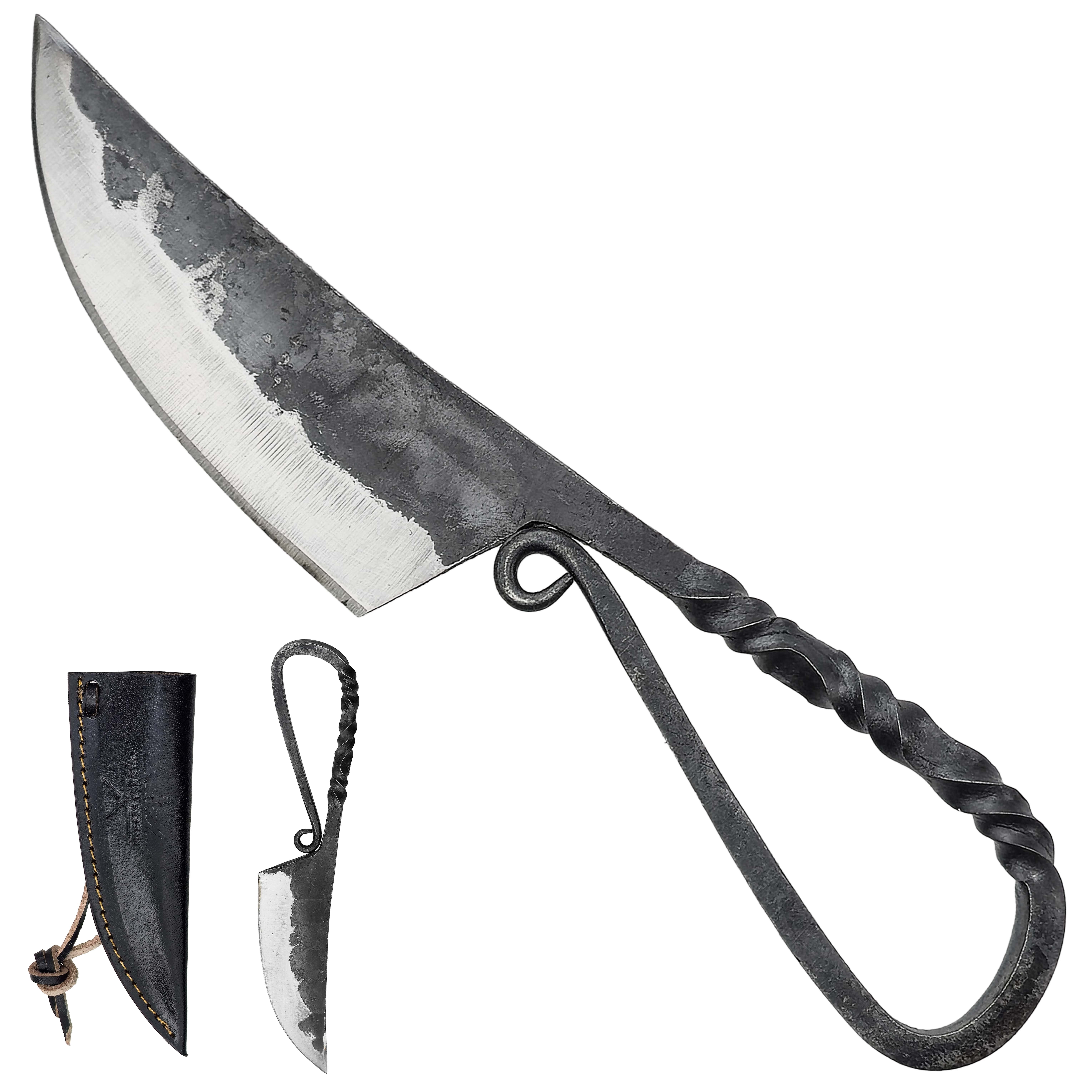 PAK Kovaný keltský nůž "CELTIC SMITH" s koženým pouzdrem