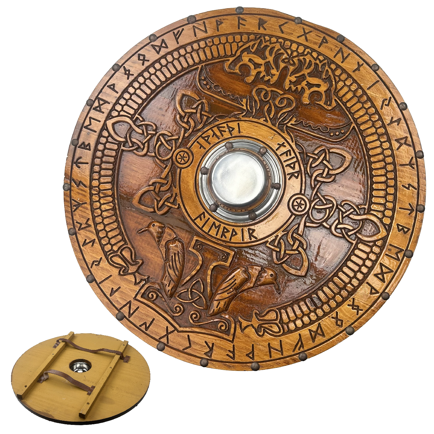 PAK Dřevěný štít "HRAFNSHIELD"