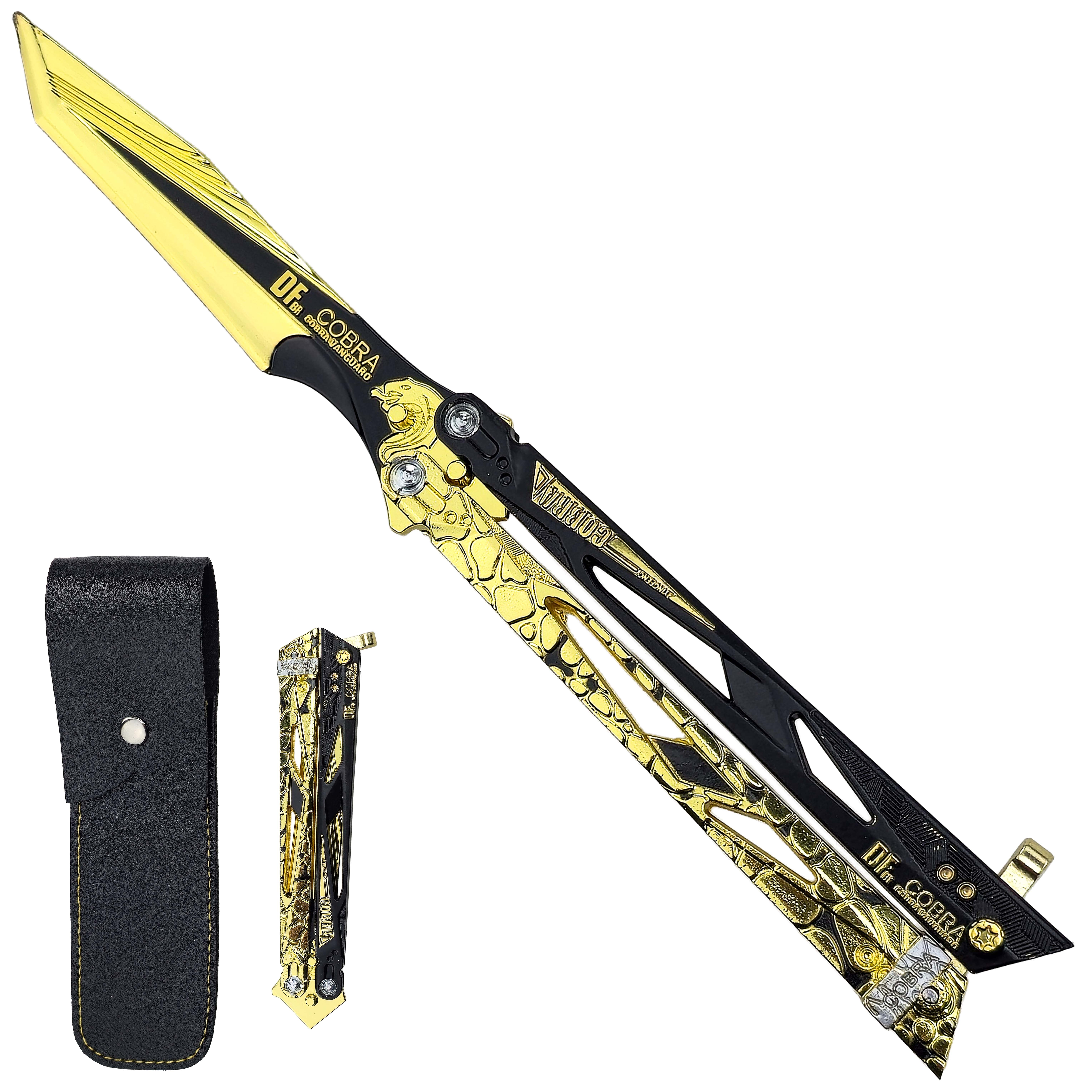 CHZ Fantasy balisong "COBRA VANGUARD" s pouzdrem - Delta Force
