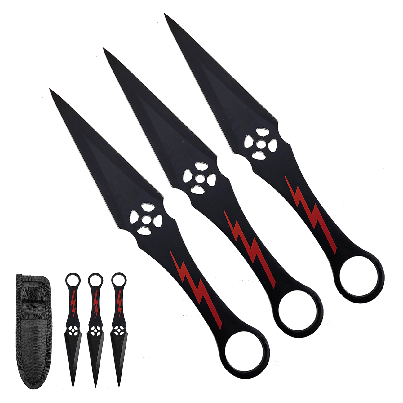 Chladné Zbraně Velké vrhací nože "KUNAI" - 3 ks
