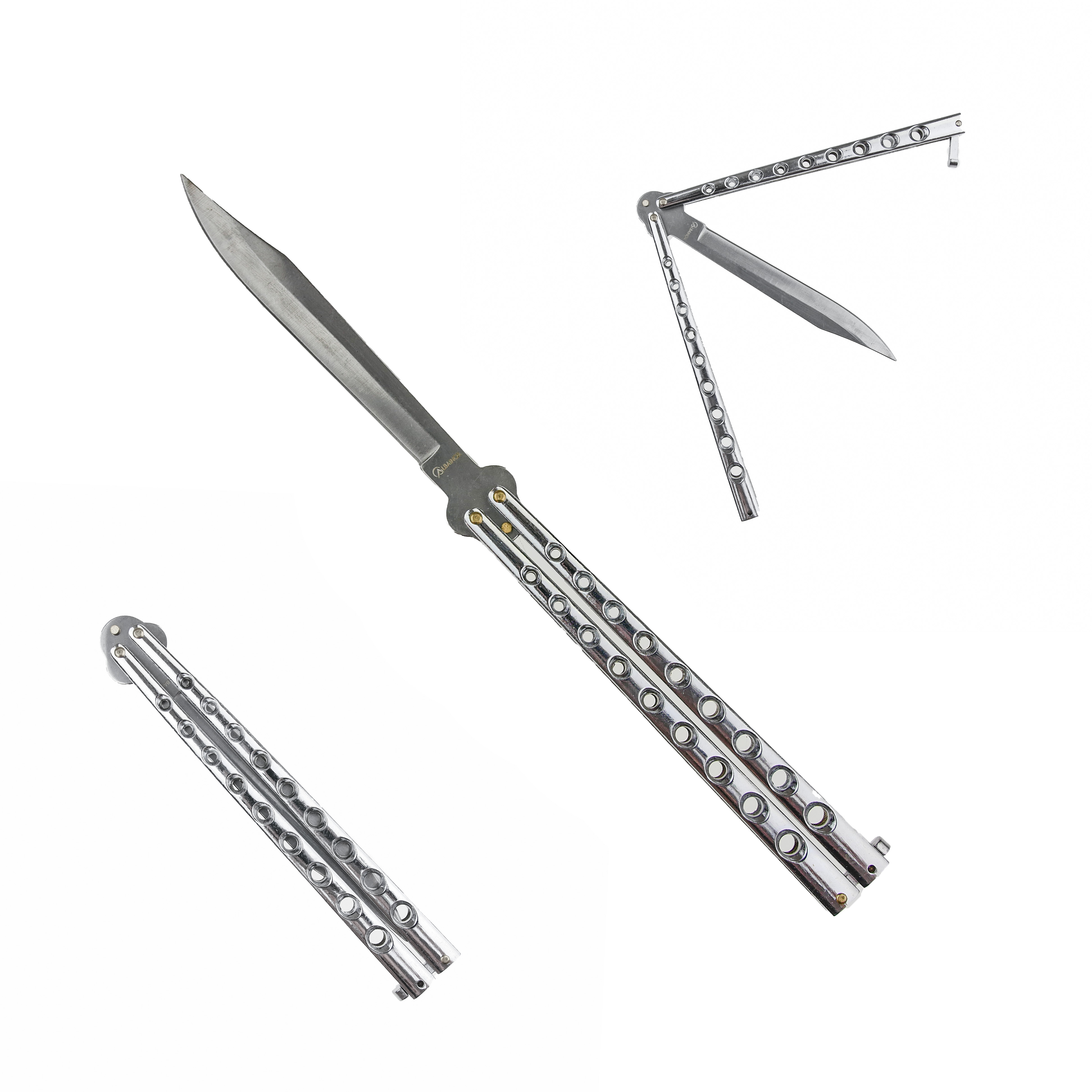 Chladné Zbraně Obří balisong "GIANT MASTER" stříbrný