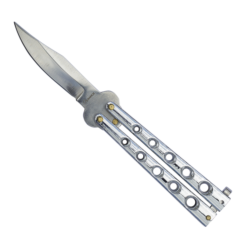 Chladné Zbraně Balisong "SILVER SABRE" stříbrný