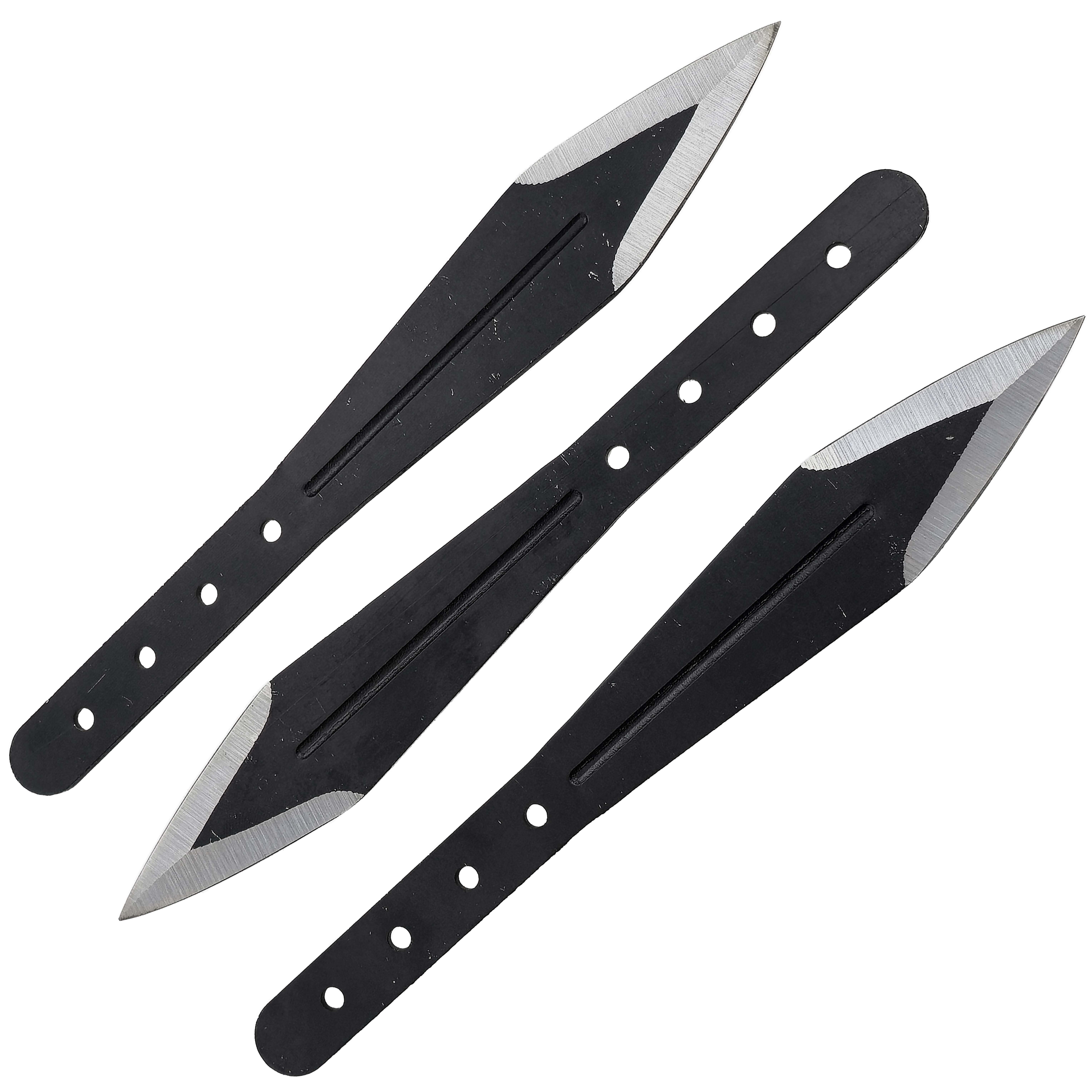 Levně Sada vrhacích nožů "BLACK PIKE"