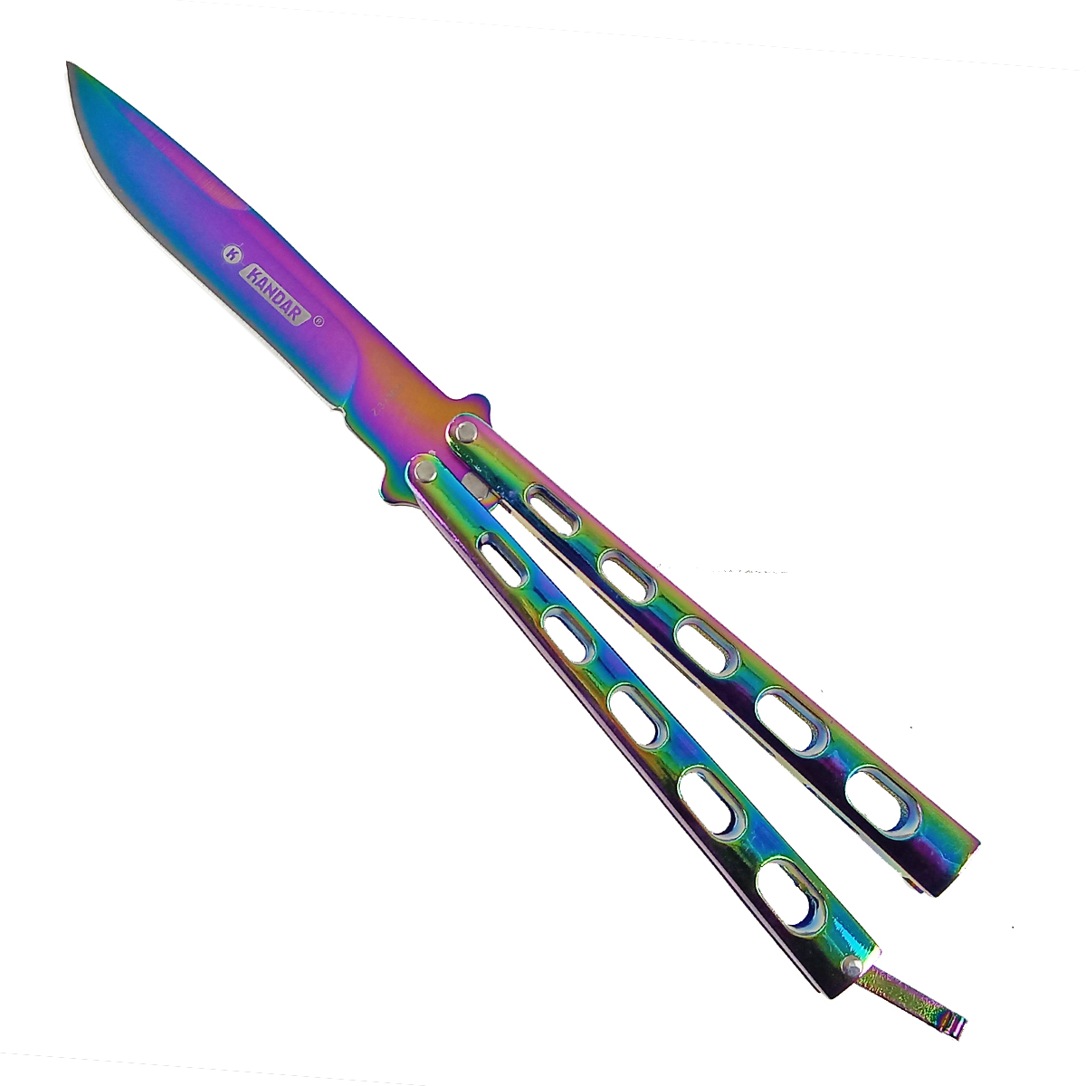 Motýlek "KANDAR RAINBOW" celokovový