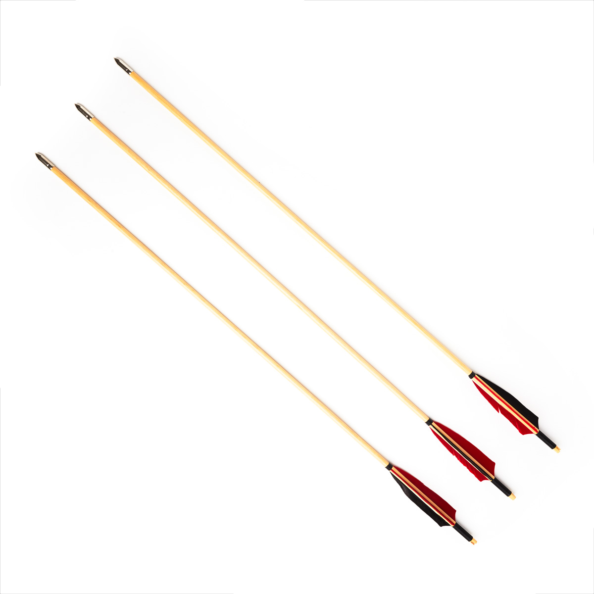 Chladné Zbraně Dřevěné šípy "INDIAN" 84 cm - 3 ks