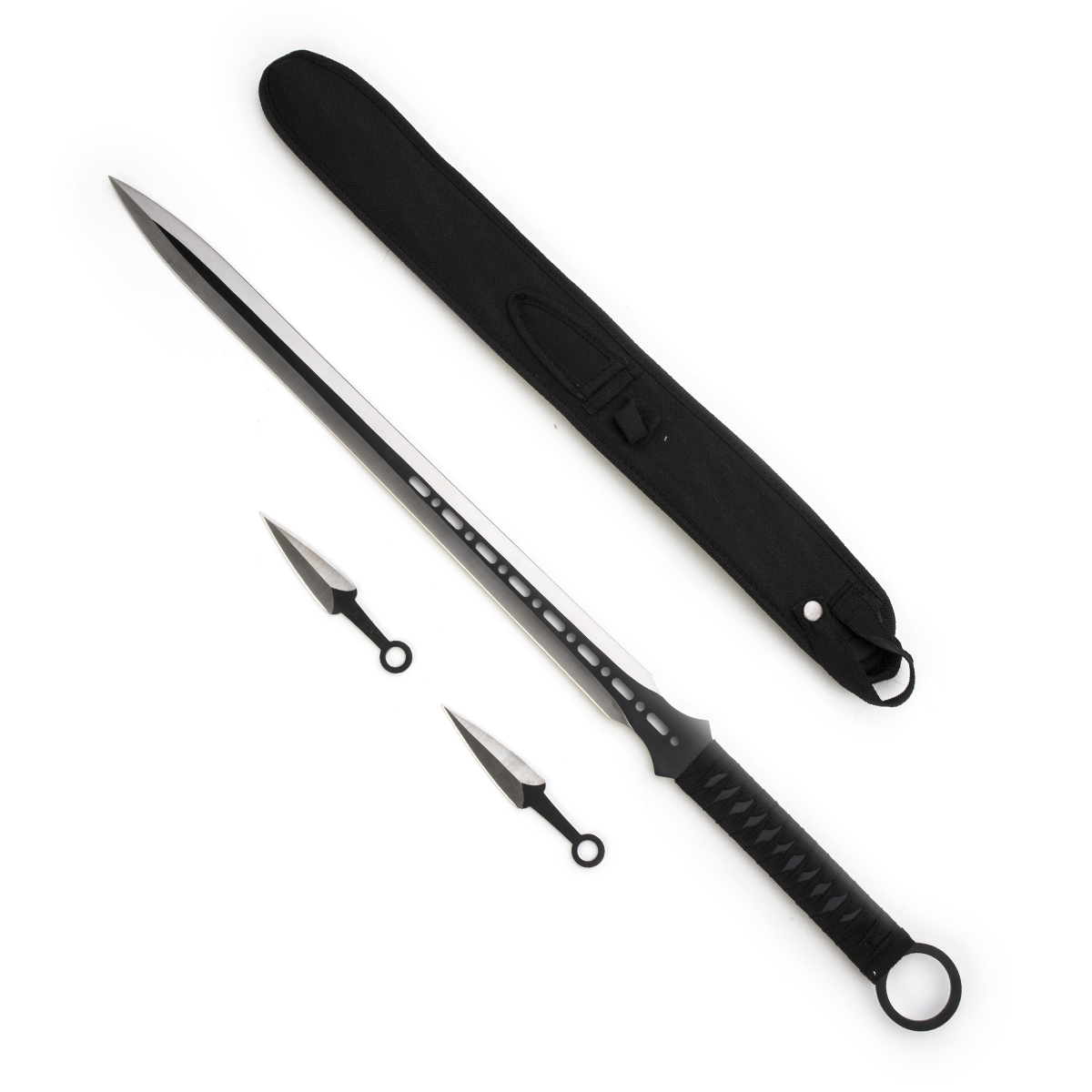 Chladné Zbraně Obousečná mačeta "SHADOW HUNTER" s mini vrhacími noži!