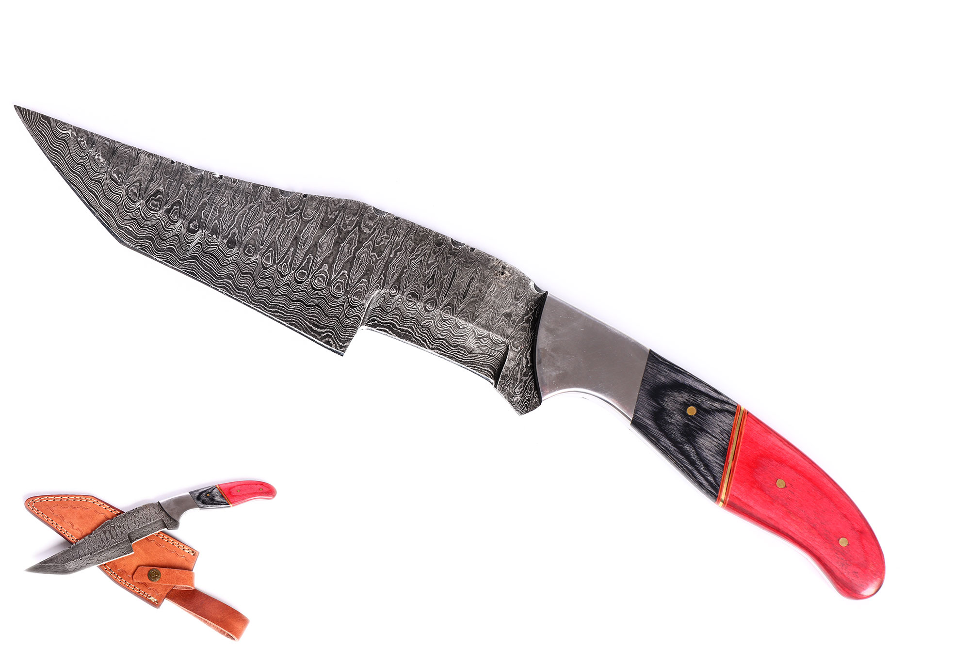 Chladné Zbraně Damaškový nůž s dvojitým výbrusem "TWO FACES"