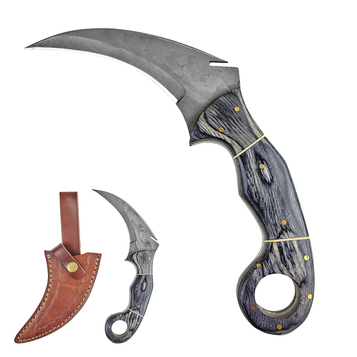 Chladné Zbraně Damaškový karambit "TIGER CLAW"