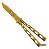 Motýlek "KANDAR GOLD" celokovový - lesklý!