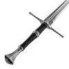 Luxusní ostrý meč Zaklínač/Witcher "VESEMIR'S SWORD" s pevnou pochvou a popruhem! Funkční!