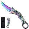 Zavírací karambit "RAINBOW DRAGON" s pouzdrem