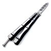 Masivní Balisong "STEEL SKELETON" tupý, tréninkový
