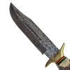 Masivní damaškový nůž "KING OF STAGS" s koženým pouzdrem