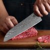 Damaškový santoku nůž "KONOHA"