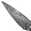Špičatý damaškový nůž "HORIZON" s koženým pouzdrem