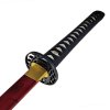 Dřevěná rudá katana 5Honosný samurajský meč "CHI NO KAMI" funkční!