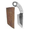 Robustní karambit "CURVED BLADE" s koženým pouzdrem