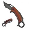 Vystřelovací kapesní karambit "DIE WOODIES