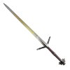 WITCHER/Zaklínačský stříbrný meč "A SCARRED WOLF" se zádovým popruhem