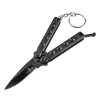 Mini duhový Balisong "THIRD KEYCHAIN - BLACK"