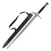 Funkční meč z damaškové oceli "BUTCHER FROM BLAVIKEN"+ pochva s popruhem ZAKLÍNAČ/WITCHER
