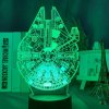 3D akrylová stolní lampička "MILENNIUM FALCON" - STAR WARS