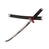 Malá nichirin katana "TANJIRO FLAME SWORD TINY" se stojánkem