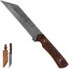 Velký pevný damaškový nůž "CELTIC SLASHER" s pouzdrem